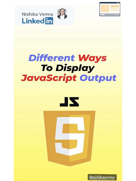 how to display javascript output in html|javascript output to screen.